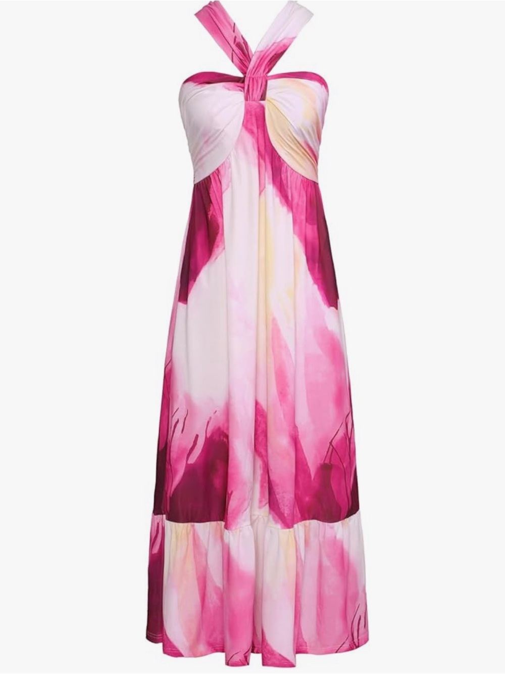 Pink floral maxi sundress - Picture 2 of 7